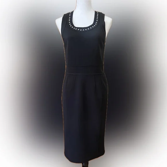 Burberry | Dresses | Burberry Black Pleated Pencil Dress Kneelength |  Poshmark